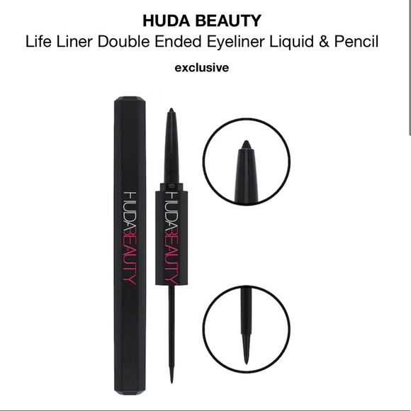 ✨ HUDA BEAUTY Life Liner Double Ended Eyeliner - Picture 1 of 9